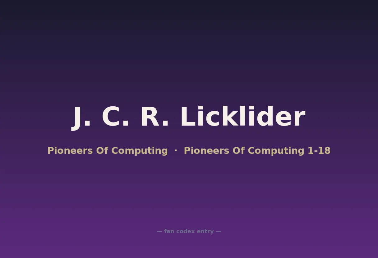 J. C. R. Licklider